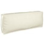 vidaXL Palletkussen voor rugleuning Crème 120 x 40 x 12 cm, Verzenden, Nieuw