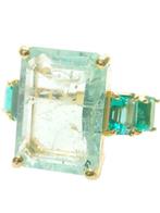 Zonder Minimumprijs - Ring - 9 kt. Geel goud, Zilver, Sieraden, Tassen en Uiterlijk, Ringen, Nieuw
