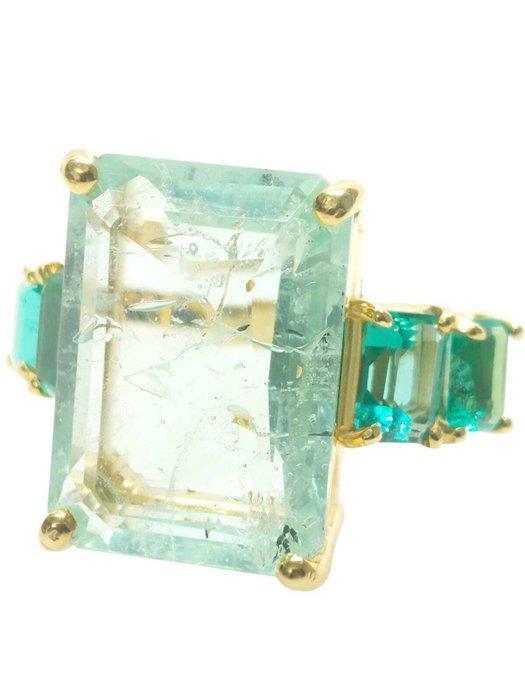 Zonder Minimumprijs - Ring - 9 kt. Geel goud, Zilver, Sieraden, Tassen en Uiterlijk, Ringen