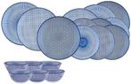 2dekans | Service Les essentiels - 18 stuks - Donker blauw, Huis en Inrichting, Keuken | Servies, Ophalen of Verzenden, Zo goed als nieuw