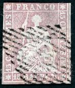 Zwitserland 1855 - Bundespost - 15 Rp rosa Berner Druck, Gestempeld