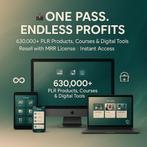 One Pass: 630K PLR & Tools om door te verkopen (MRR), Nieuw