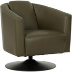 Leren draaifauteuil Press - Massif Olive (olijf/groen) -, Huis en Inrichting, Fauteuils, Bohemian, Klassiek, Retro, Romantisch, Vintage