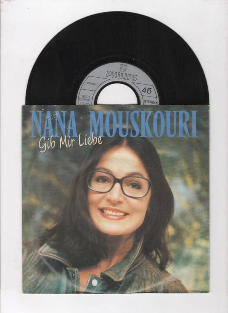 Nana Mouskouri – Gib Mir Liebe / Am Ziel Meiner Reise (1-7-, Cd's en Dvd's, Vinyl Singles, Ophalen of Verzenden