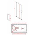 Douchedeur Boss & Wessing Ironside 80x200 cm Draaideur 8mm, Doe-het-zelf en Verbouw, Ophalen of Verzenden, Nieuw