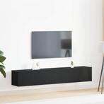 vidaXL Tv-meubelset 2 pcs Zwart eiken 100 x 30 x 30 cm, 100 tot 150 cm, Verzenden, Nieuw, Minder dan 100 cm