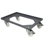 Eurobakken rolplateau 250 kg met rem grijs, Zakelijke goederen, Machines en Bouw | Heftrucks en Intern transport