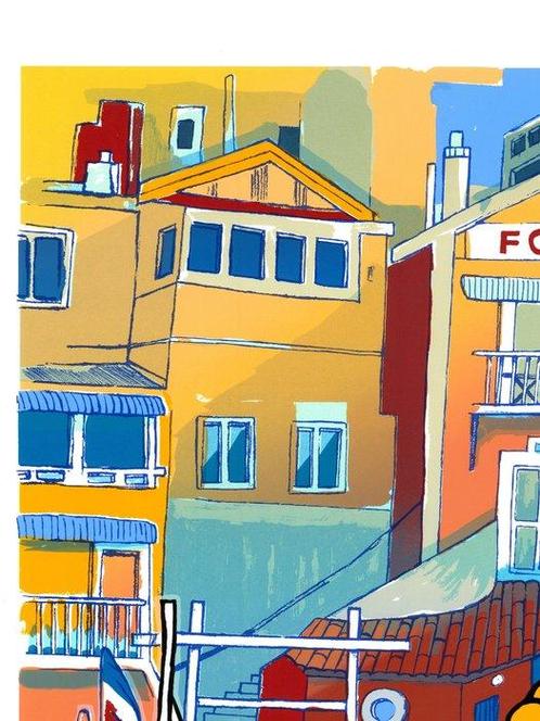 M.Chat (Thoma Vuille) (1977) - Marseille (Test Proof), Antiek en Kunst, Kunst | Schilderijen | Modern