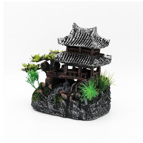 Oude Tempel 16cm / Aquariumdecoratie  As-153, Dieren en Toebehoren, Vissen | Aquaria en Toebehoren, Nieuw, Verzenden