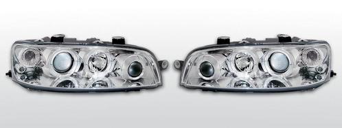 Koplampen Angel Eyes | Fiat Punto 1999-2003 | chroom, Auto-onderdelen, Verlichting, Nieuw, Fiat, Verzenden