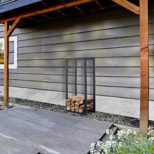 Houtopslag | Brandhoutrek | Haardhoutrek | 50x25x100 | Staal, Tuin en Terras, Haardhout, Verzenden