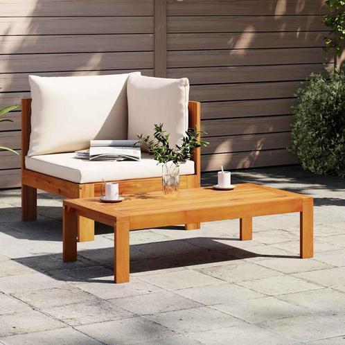 vidaXL 2-delige Loungeset met kussens massief acaciahout, Tuin en Terras, Tuinsets en Loungesets, Loungeset, Nieuw, Hardhout, Verzenden