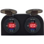 ProRide 12V USB Stopcontact met Schakelaar/Voltmeter -, Verzenden, Nieuw