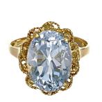 Ring - 18 karaat Geel goud - 6.50ct. tw. Topaas, Sieraden, Tassen en Uiterlijk, Ringen, Nieuw