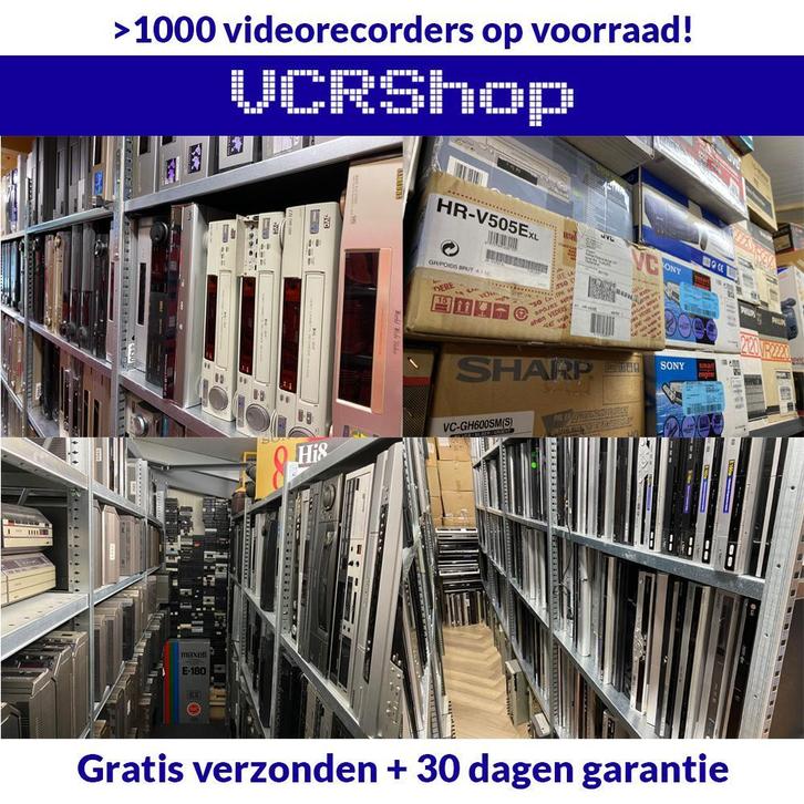 1000+ VIDEORECORDERS op voorraad! | Huren mogelijk | VCRShop, Audio, Tv en Foto, Videospelers, VHS-speler of -recorder, Gebruikt