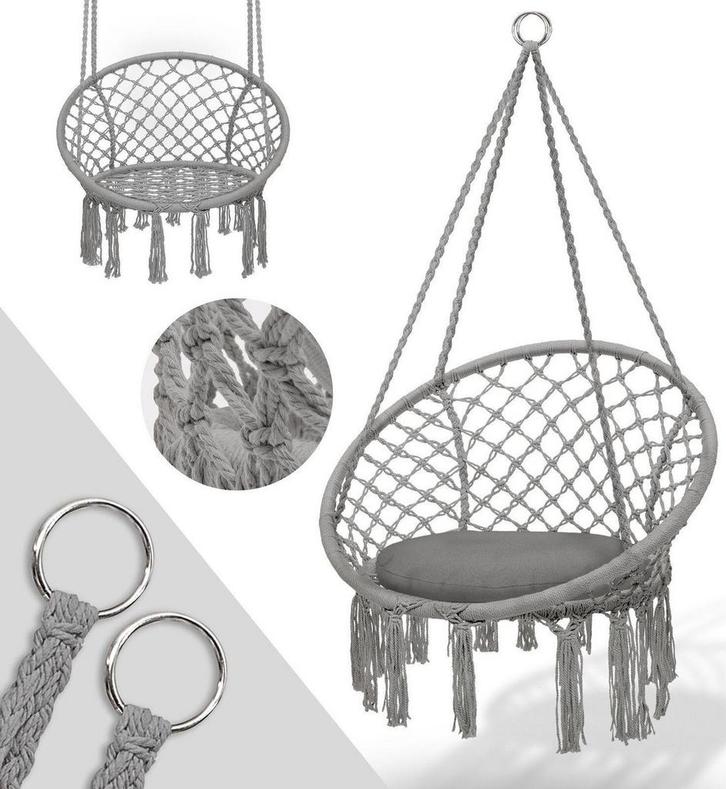 Hangstoel - voor binnen en buiten - max 200 kg - zitvlak, Huis en Inrichting, Stoelen, Verzenden