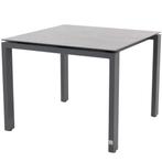 Goa dining tuintafel 95x95xH75 cm aluminium donkergrijs 4, Ophalen of Verzenden, Nieuw
