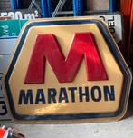 Marathon Gasoline Originele Lichtbakplaat Face 230 x 190 cm, Gebruikt, Ophalen