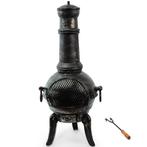 Tuinhaard Chimenea – Gietijzeren 28 kg – Zwart, Tuin en Terras, Verzenden, Nieuw