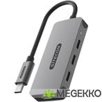 Sitecom USB-C to 4x USB-C Hub, Computers en Software, USB Sticks, Verzenden, Nieuw, Sitecom