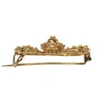 Vintage gouden S-broche van Zeeuwse knopen; Filigrain tec..., Sieraden, Tassen en Uiterlijk, Broches, Ophalen of Verzenden, Gebruikt