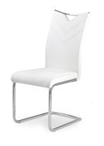 Wit Eco Leer Eetkamerstoel | OP = OP | 44x100cm, Huis en Inrichting, Stoelen, Ophalen of Verzenden, Nieuw, Wit, Modern