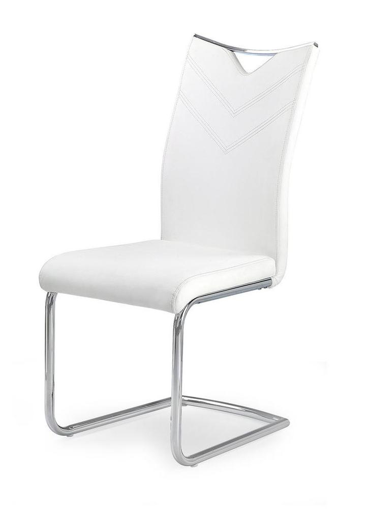 Wit Eco Leer Eetkamerstoel | OP = OP | 44x100cm, Huis en Inrichting, Stoelen, Wit, Nieuw, Ophalen of Verzenden