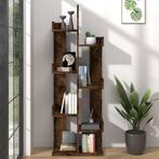 vidaXL Boekenkast 48x25,5x140 cm bewerkt hout gerookt, Minder dan 50 cm, Verzenden, 100 tot 150 cm, Nieuw