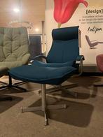 Draaifauteuil met hocker blauw - 30% Extra korting, Ophalen, Nieuw, 75 tot 100 cm, 75 tot 100 cm