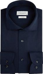 Profuomo Knitted Overhemd Navy maat 38 Heren, Verzenden, Nieuw, Blauw, Profuomo