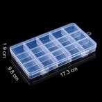 Fako Bijoux - Opbergdoos Smal - 15 Vakjes - Kralendoos -, Hobby en Vrije tijd, Verzenden, Nieuw