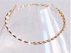 Veiling - Bazou grove schakelketting met parels goud, Sieraden, Tassen en Uiterlijk, Kettingen, Nieuw