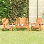 vidaXL 4-delige Loungeset Adirondack massief acaciahout, Verzenden, Nieuw, Hardhout, Loungeset