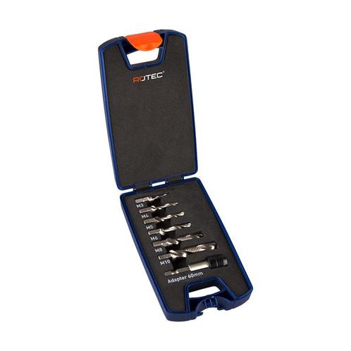 Rotec Combi Boor- tapbitset 7-delig, Doe-het-zelf en Verbouw, Gereedschap | Boormachines, Nieuw, Verzenden