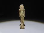 Oud-Egyptisch Faience Nefertum amulet met hiërogliefen. Late