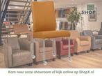 Leren eetkamerstoel Comfort met wieltjes - Toledo Sabbia, Huis en Inrichting, Stoelen, Bruin, Nieuw, Leer, Ophalen of Verzenden