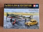 Tamiya 25213 Focke-Wulf Fw190 D-9 JV44 & Citroen 11CV Staff, Hobby en Vrije tijd, Modelbouw | Vliegtuigen en Helikopters, Verzenden