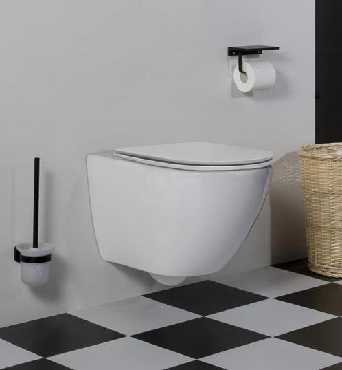 Saniclear Jama rimfree hangend toilet met flatline softclose, Doe-het-zelf en Verbouw, Sanitair, Ophalen of Verzenden
