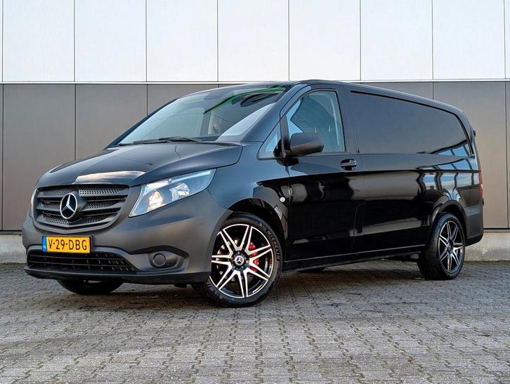Zakelijke Lease |  Mercedes-Benz Vito 114CDI AUTOMAAT LANG A, Auto's, Bestelauto's, Onderhoudsboekje, Lease, Zwart, Automaat, Diesel