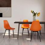 vidaXL Eetkamerstoelen 4 st PP oranje, Huis en Inrichting, Stoelen, Verzenden, Nieuw