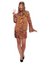 Hippie jurk Groovy, Verzenden, Nieuw, Feestartikel
