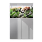 Osaka Glossy ST Grey 80cm met meubel inclusief Day en Night, Dieren en Toebehoren, Vissen | Aquaria en Toebehoren, Ophalen of Verzenden