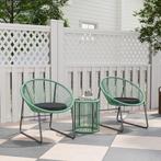 TRUUSK Polyrattan Tuinmeubelset, Outdoor Lounge Balkonmeubil, Tuin en Terras, Verzenden, Nieuw