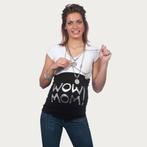 Op en Top Zwanger Zwangerschaps Buikband Wow Mom Zwart/Zilve, Kleding | Dames, Positiekleding, Nieuw