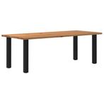 vidaXL Eettafel rechthoekig 240x100x74 cm massief eikenhout, Verzenden, Nieuw