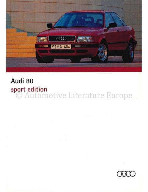 1994 AUDI 80 COLOUR EDITION BROCHURE DUITS, Boeken, Auto's | Folders en Tijdschriften, Audi