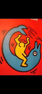 Keith Haring - Keith Haring Dolphin Button (2005) - Jaren, Antiek en Kunst, Kunst | Tekeningen en Foto's