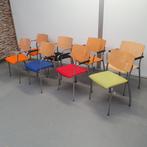 Ahrend houten stoel - diverse kleuren stof (alleen per set), Huis en Inrichting, Stoelen, Ophalen of Verzenden, Nieuw