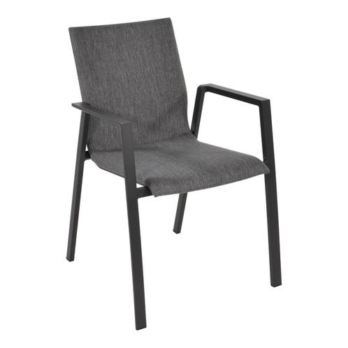 Stapelstoel Fardau nuance - zwart, Huis en Inrichting, Stoelen, Zwart, Nieuw, Ophalen of Verzenden