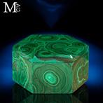 Elegante hexagonale malachiet sieradenkistje - Prachtige